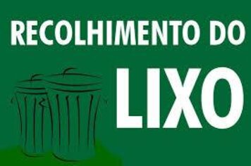 AVISO! Recolhimento de Lixo turno único
