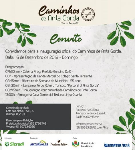 Reserve esta data: 16 de Dezembro!