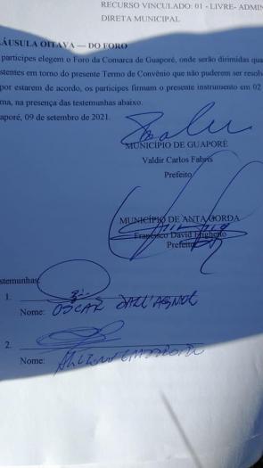 Assinado na Expointer o Convênio entre Anta Gorda e Guaporé para o projeto da ponte